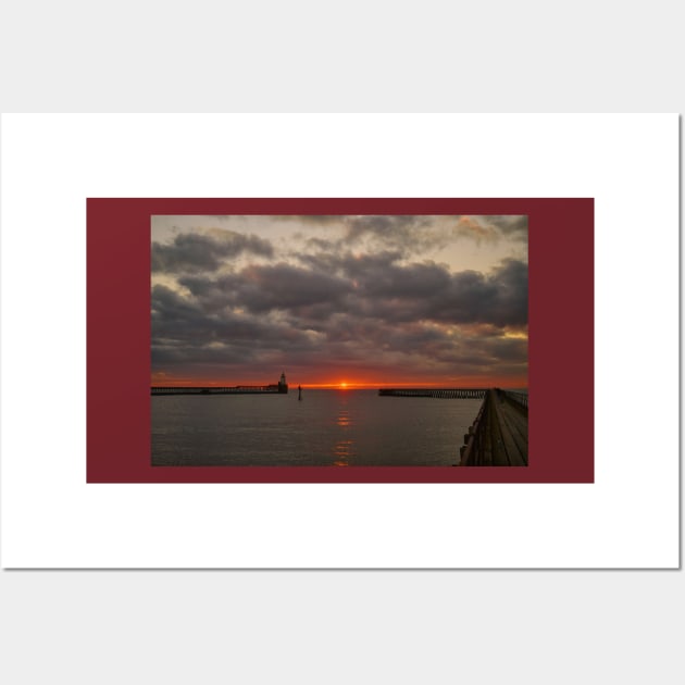 Sunrise at the mouth of the River Blyth Wall Art by Violaman